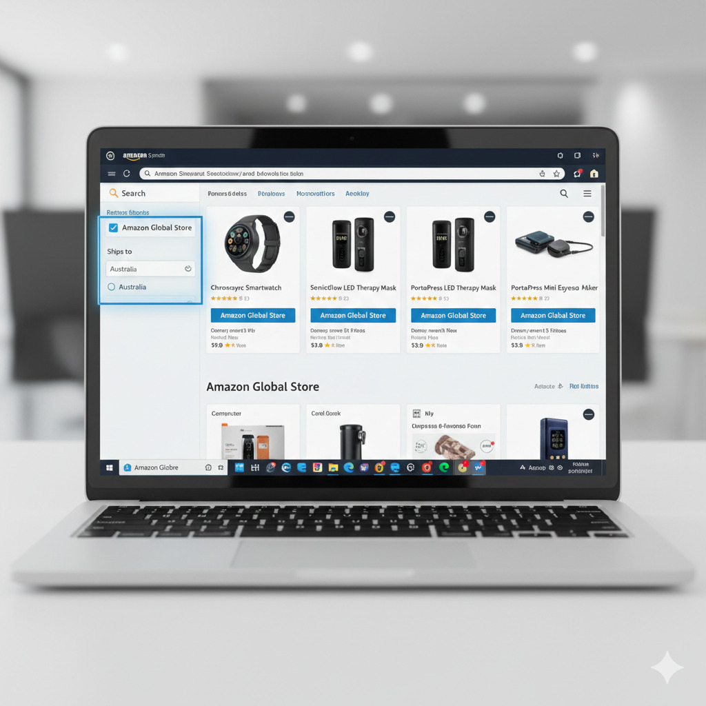 How to Filter for Amazon Global Store Products on Search Results Page