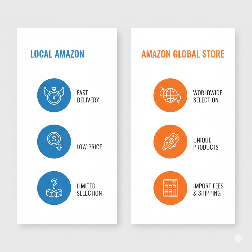 Local Amazon vs Amazon Global Store