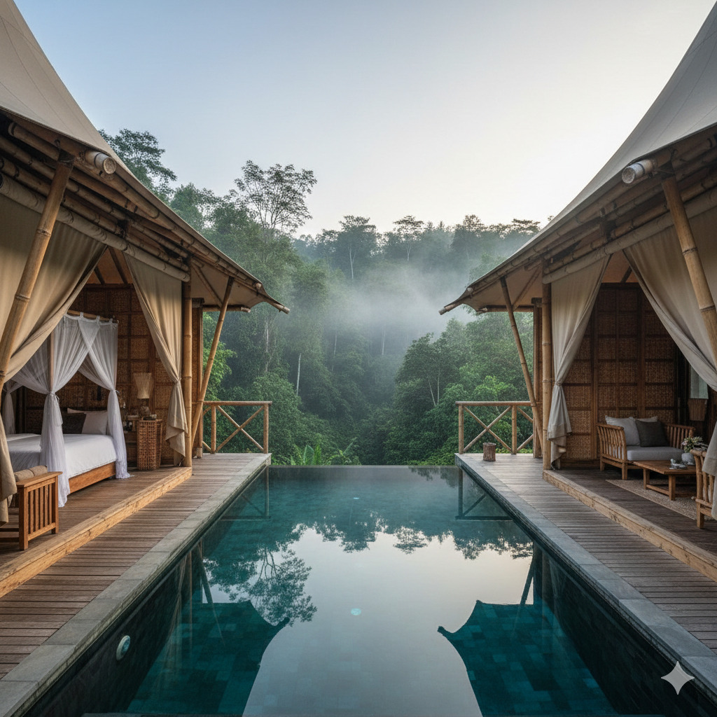 Private Villa at Capella Ubud Bali—Secluded Rainforest Wellness Dream Vacation Destination
