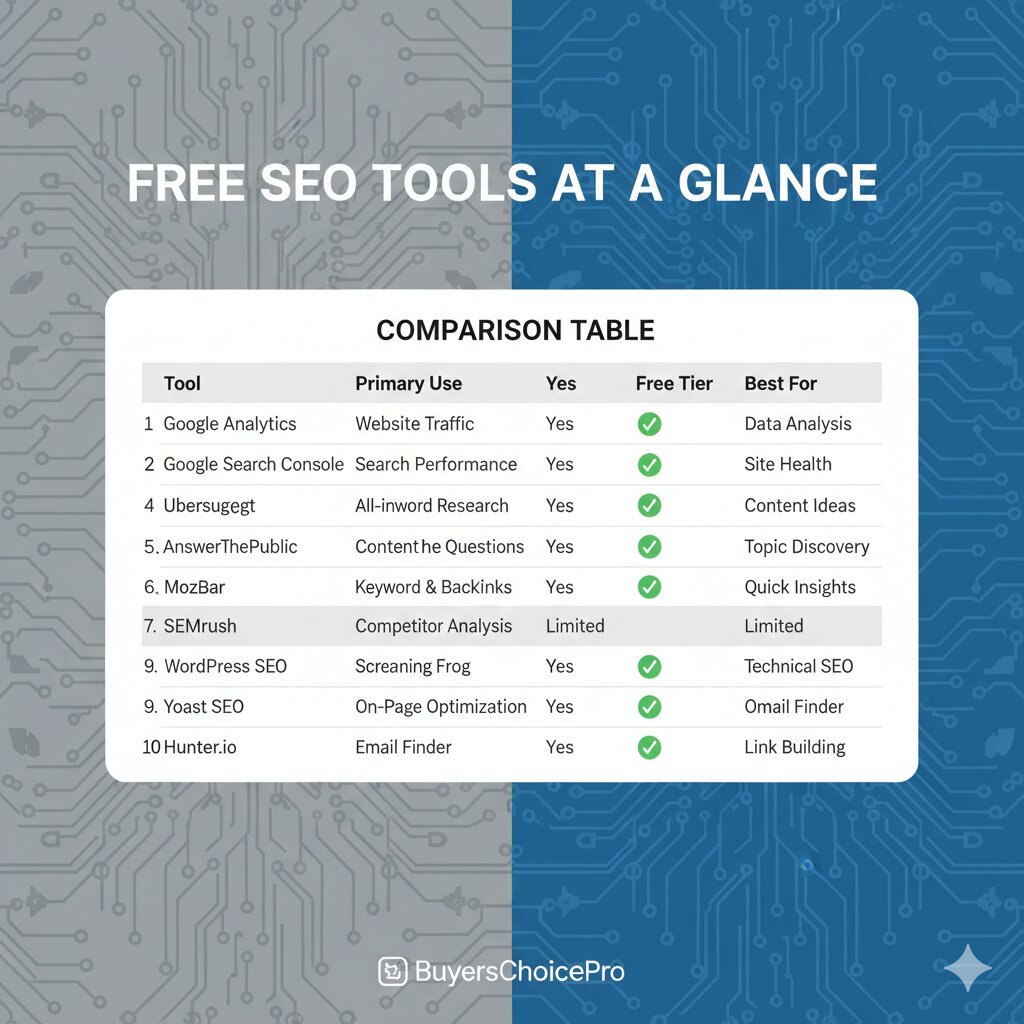 Best free SEO tools