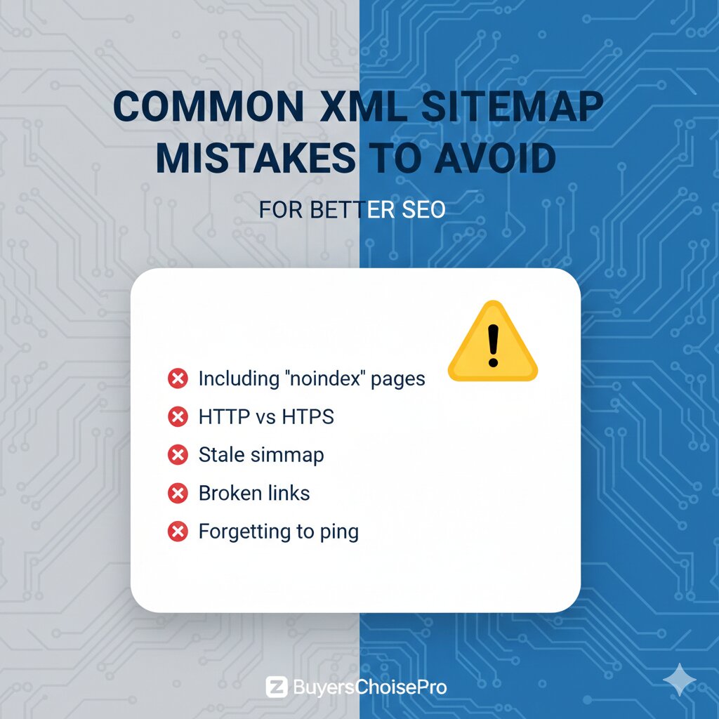 Common XML sitemap mistakes