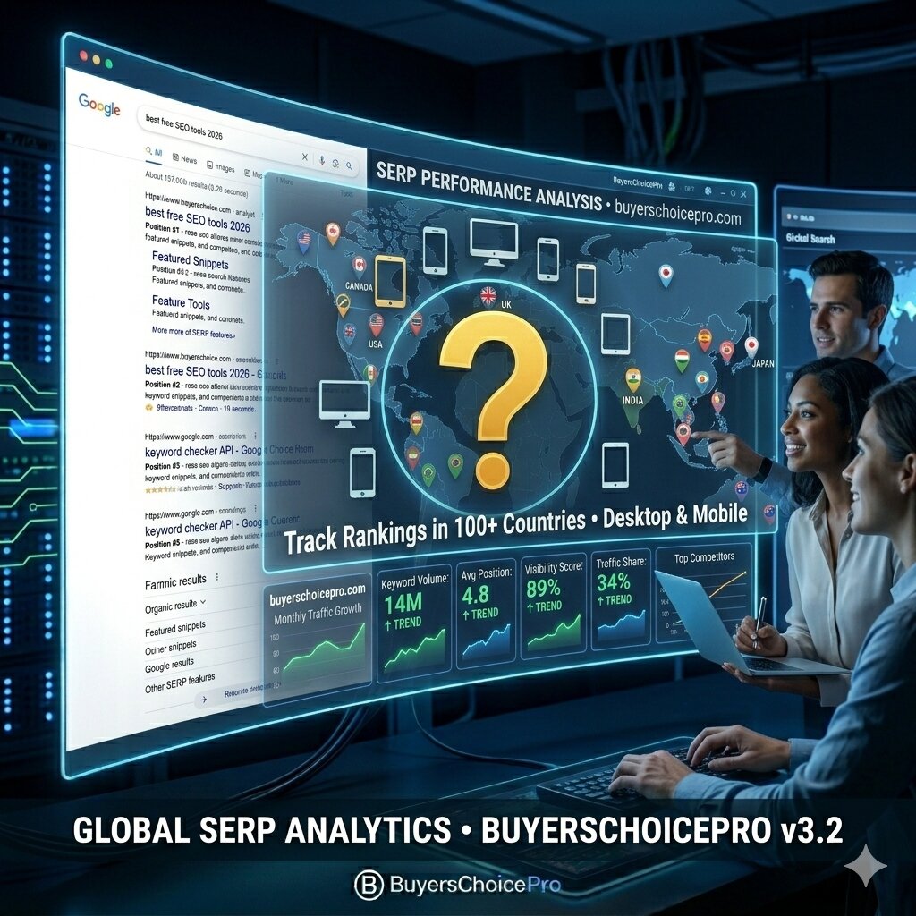 SERP tracking and keyword analysis