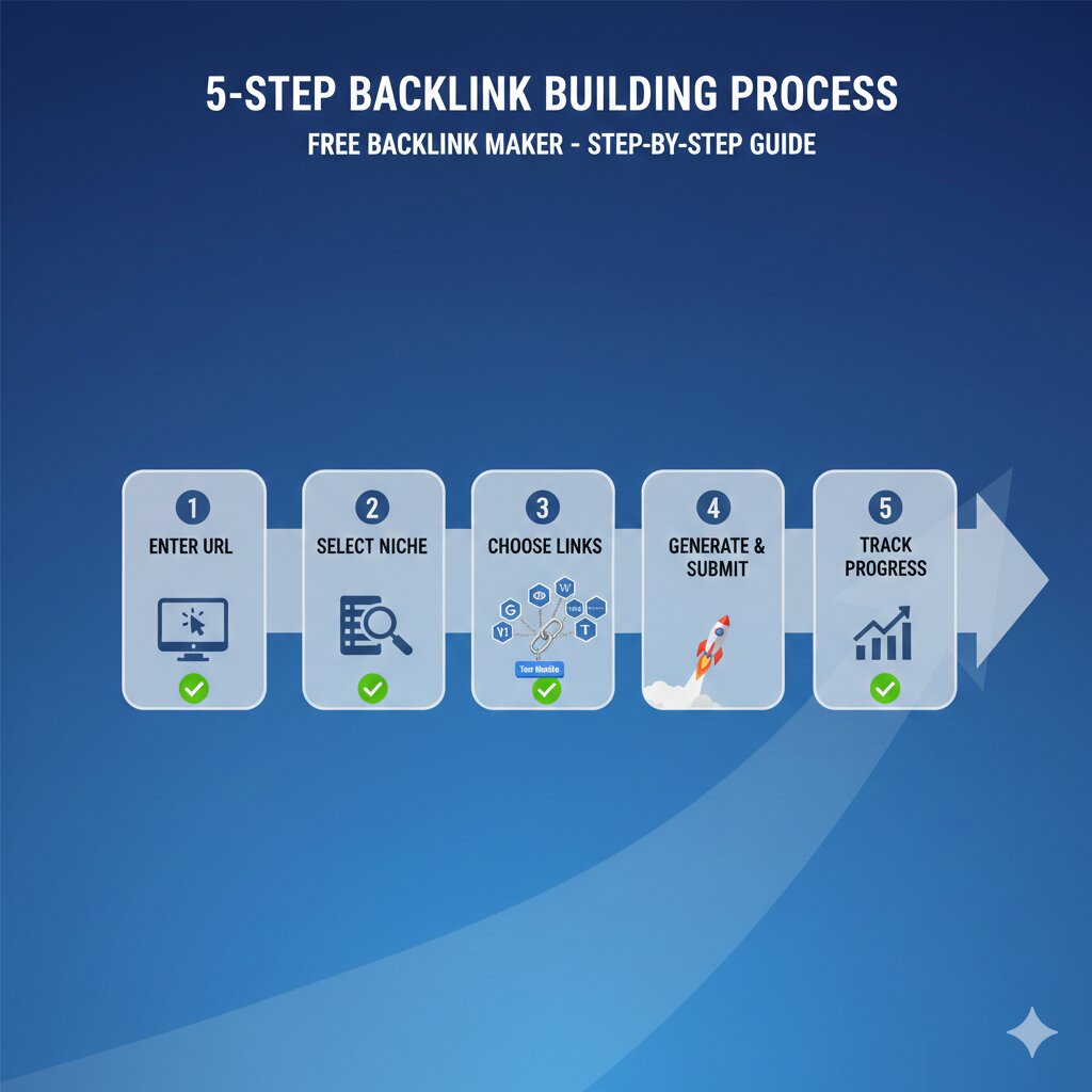 Step-by-step guide to build backlinks using free backlink maker