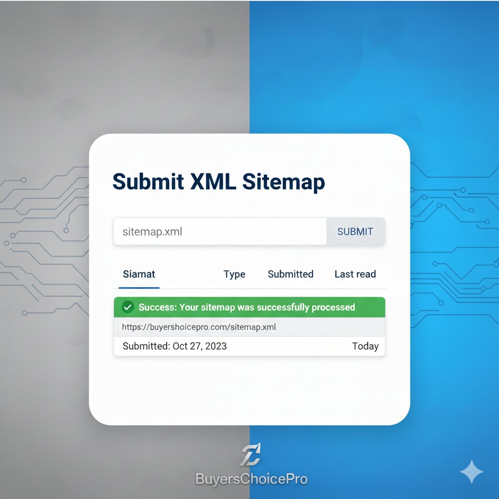 Submitting XML sitemap