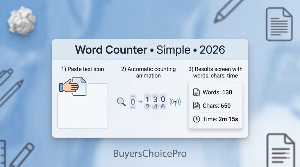 how to show word count